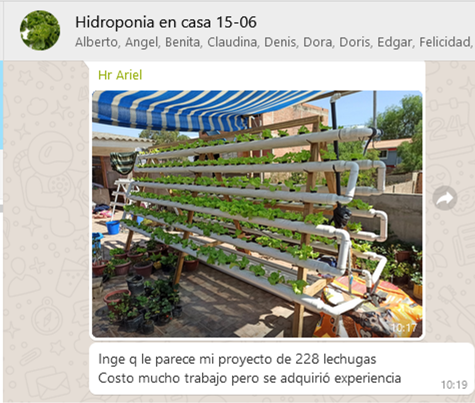 ejemplo Curso huerta hidropónica