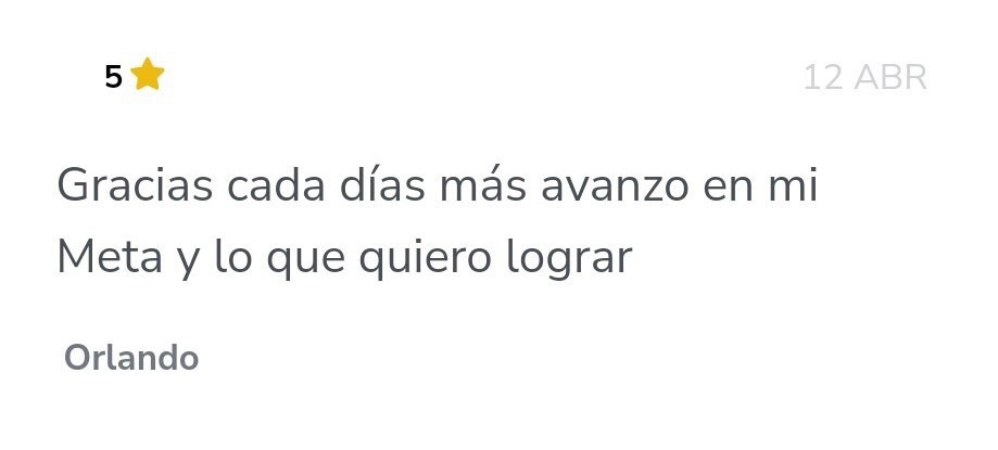 testimonio Hábitos exitosos