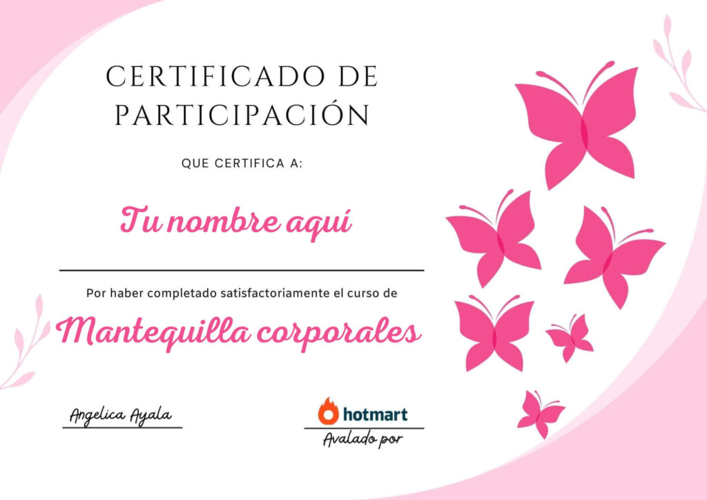certificado emprender con mantequillas corporales