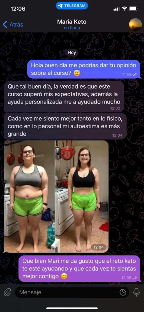 testimonio 1 Recetas Keto para bajar de peso