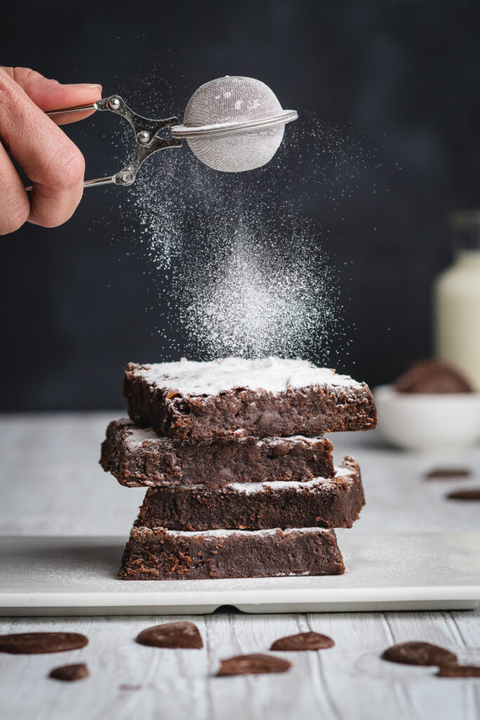 espolvoreo curso de brownies