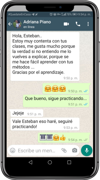 testimonio curso Piano desde Cero