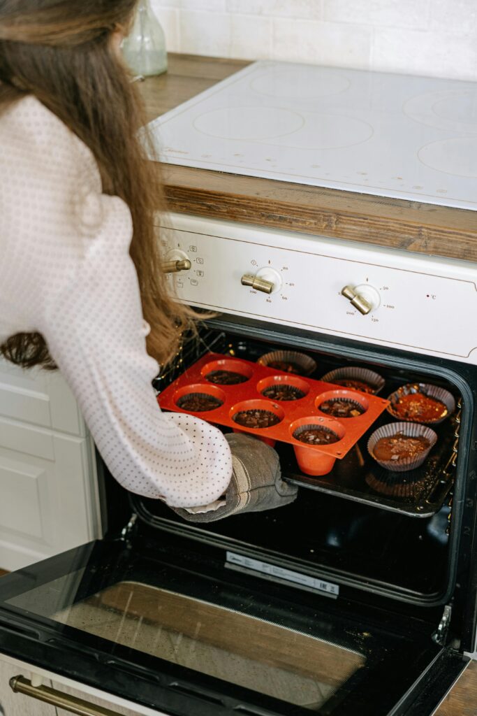 horno pastelería de brownies y blondies