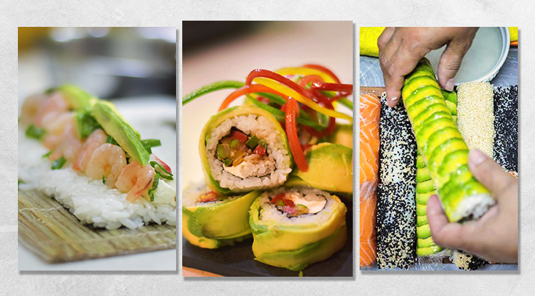 ejemplos platillos Curso de sushi online