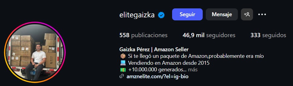 instagram AMZN Elite Gaizka Pérez Opiniones