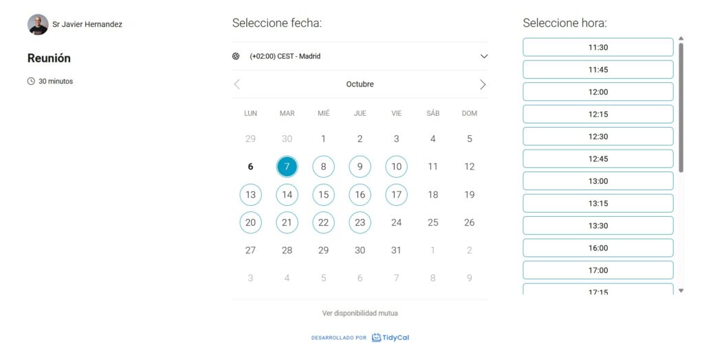 agenda llamada Ecosistema Financiero Javier Hernández Opiniones
