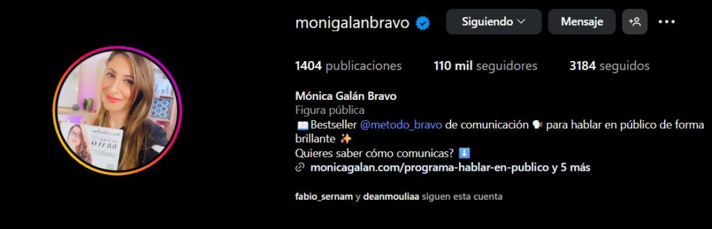 instagram opiniones curso método bravo mónica galán 