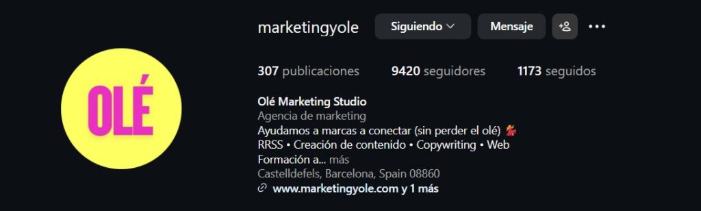 instagram olé opiniones curso domina las redes community manager olé marketing Nuria